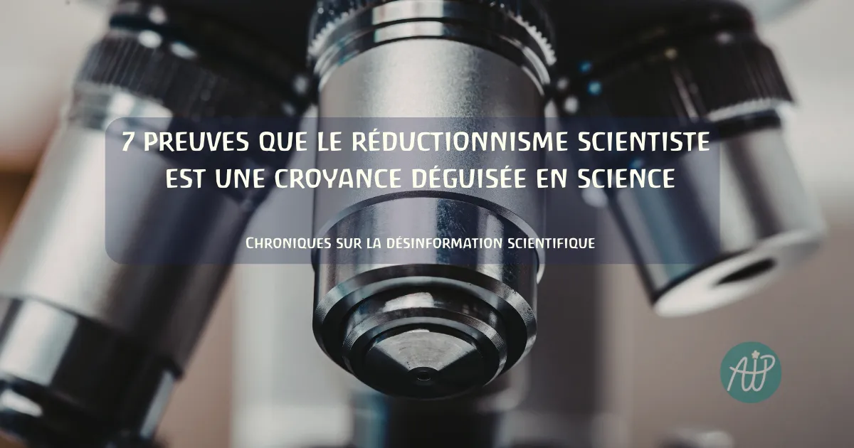 7 preuves au sujet du réductionnisme scientifique - Heusser