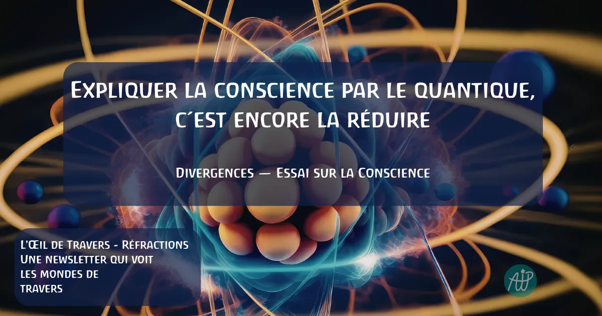 Expliquer la conscience par le quantique, c'est encore la réduire