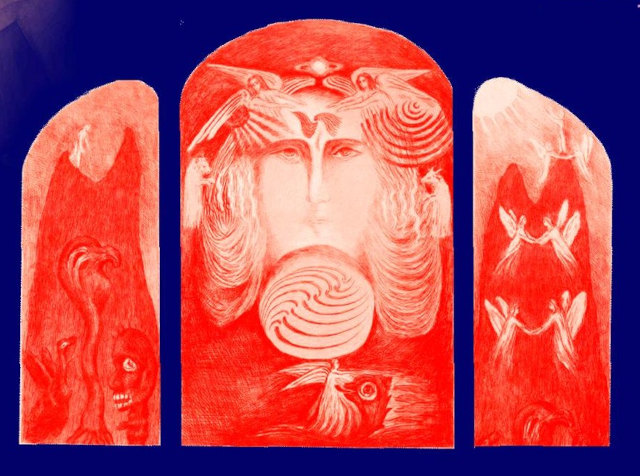 Fenêtre rouge 1er goetheanum