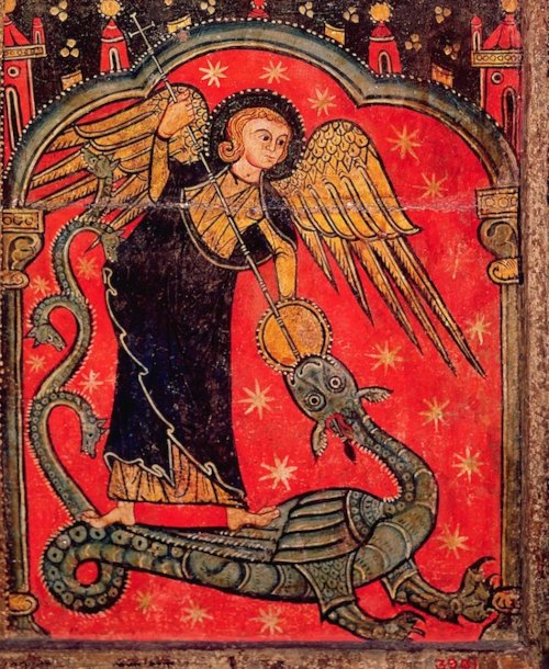 Michael peinture romane 12e siecle