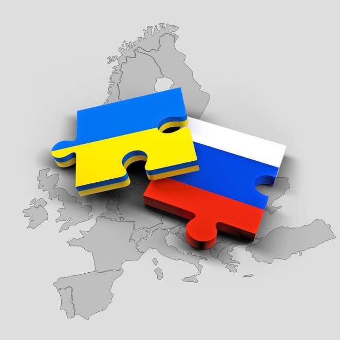 Russie et Ukraine - Pi&egrave;ces de puzzle
