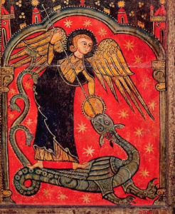 Michael peinture romane 12e siecle