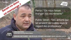 Mensonges de Perra - Les enfants devaient soit disant manger leurs excrements. Perra mythomane.